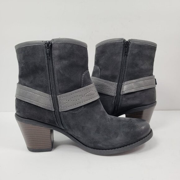 Earth Origins Lina Arlington Women's Gray Suede Ankle Boots US Size 10M NWOT - Picture 7 of 12